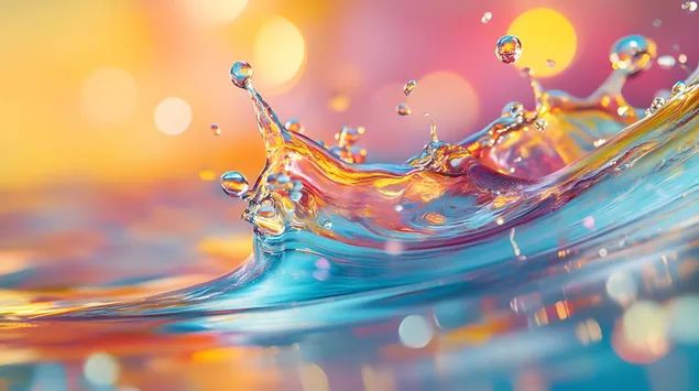 Смела и ярка 3D фрагментация на куб 8K тапет