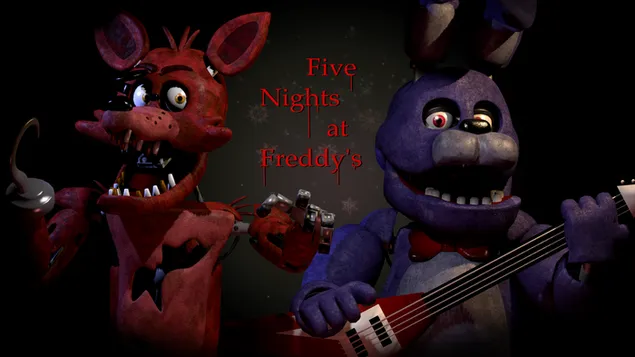 Bonnie en Foxy van vijf nachten bij Freddy's