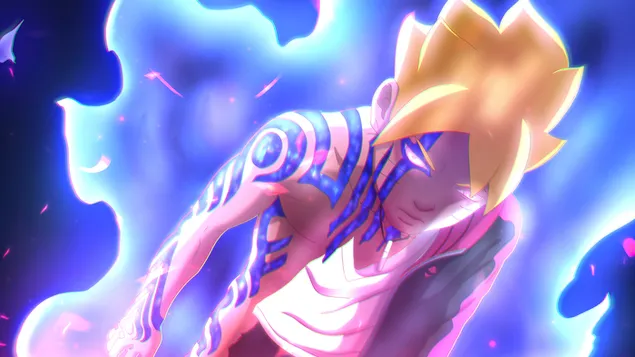 Boruto: Naruto Next Generation - Boruto Uzumaki Karma Seal 4K fondo de pantalla