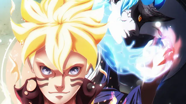 Boruto: Naruto Next Generation - Boruto Uzumaki y Mitsuki HD fondo de pantalla