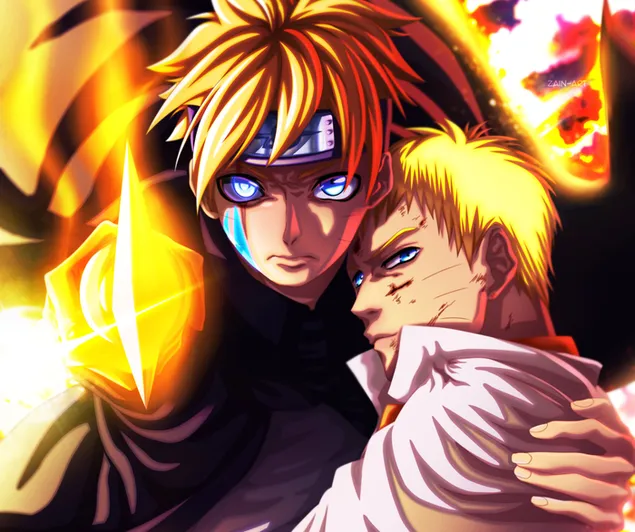 Boruto : Naruto Next Generation - I'am Here ..... DAD! 2K wallpaper download Boruto : Naruto Next Generation - I'am Here ..... DAD! 2K wallpaper download