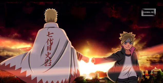 Boruto: 火影忍者下一代 - 漩涡鸣人 & 漩涡鸣人 2K 壁纸