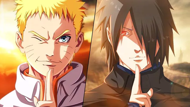 Taustpilt Boruto: Naruto Next Generation – Naruto Uzumaki, Sasuke Uchiha HD