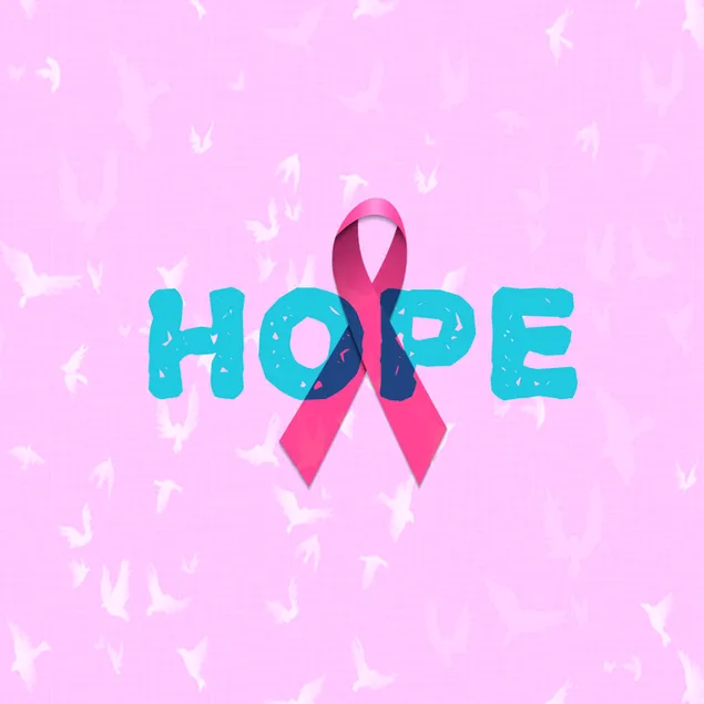 pancarta del càncer de mama baixada