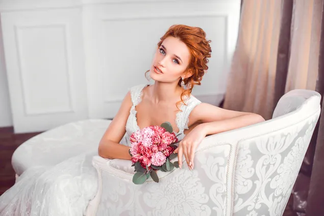 Bride, Wedding Dress 4K wallpaper