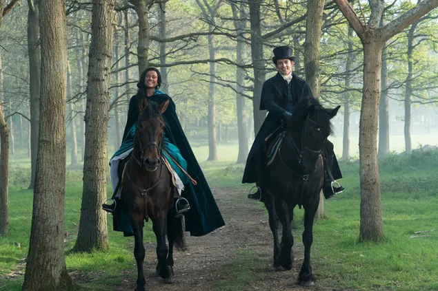 Bridgerton, Anthony và Kate cưỡi ngựa trong rừng
