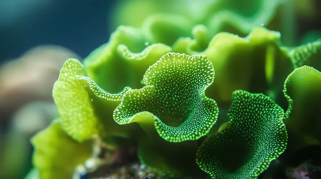 Taustakuva Codium Fragile Macrolevien kirkkaat smaragdin sävyt 4K