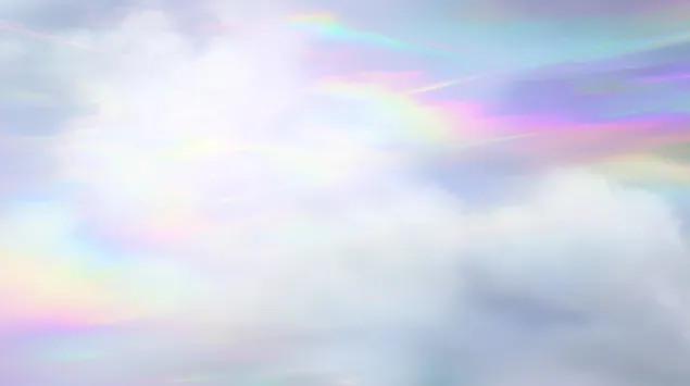 muat turun langit halus yang terang dengan kesan atmosfera yang lembut dan bercahaya