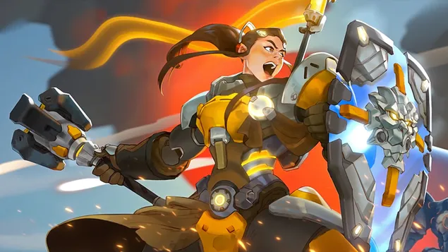 Brigitte (Anime FA) - Overwatch (Video Game) 4K wallpaper