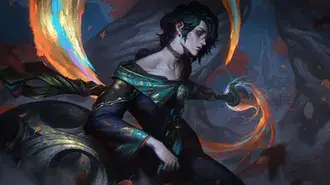 Pelukis merenung 'Hwei' | Liga Legenda (LOL) 8K wallpaper