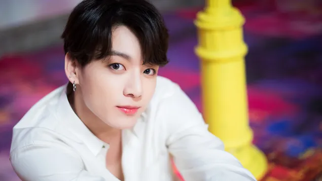 防彈少年團 (防彈少年團) Jungkook in 'Boy With Luv' MV 拍攝 4K 壁紙