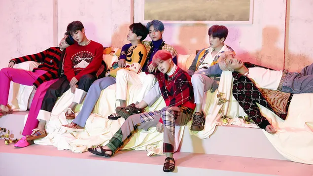 חברי BTS [Bangtan Boys] ב-'Map of The Soul: Persona' Shoot MV 4K טפט