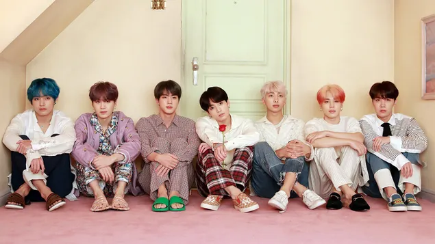 חברי BTS (Bangtan Boys) ב-'Map of The Soul: Persona' MV Photoshoot 4K טפט