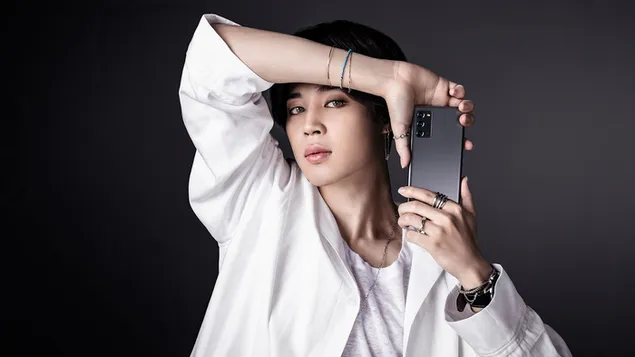 BTS: Hot Jimin con su nuevo móvil samsung galaxy note 2 descargar