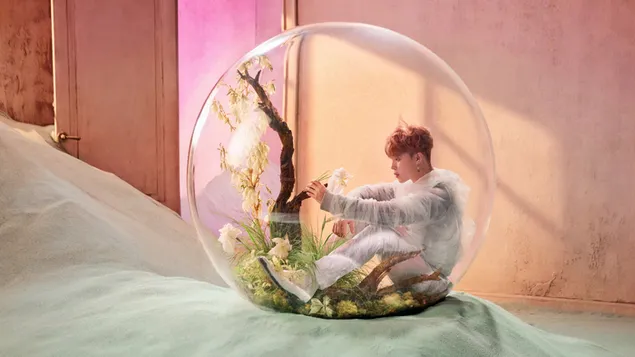 Páipéar balla ‘BTS’ Jimin in ‘Love Yourself: Answer’ MV4K