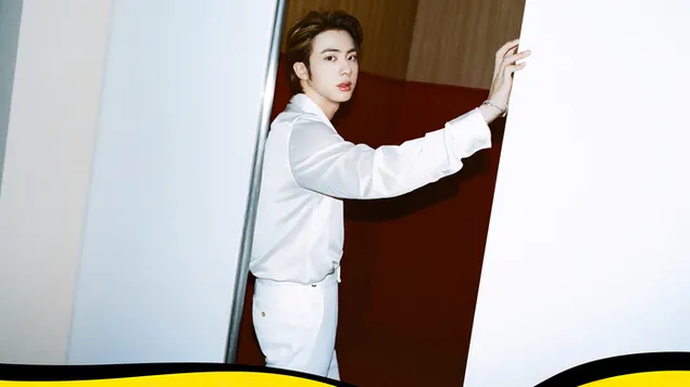 BTS Jin dans le tournage du MV "Butter" (2021) 4K fond d'écran
