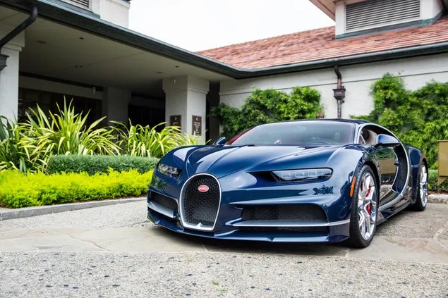 Muat turun Bugatti Chiron - biru