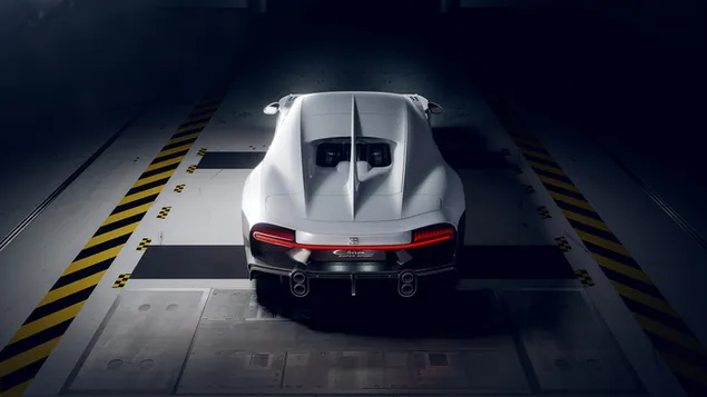 Vista trasera del Bugatti Chiron Super Sport 2022 4K fondo de pantalla