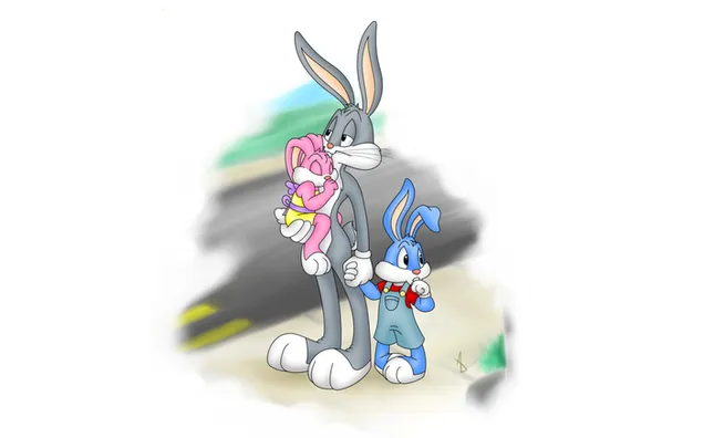 Bugs und Buster Bunny 2K Hintergrundbild