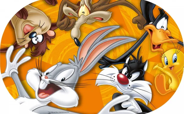 Bugs Bunny Cat Sylvester Coyote Daffy Duck Tasmanischer Teufel Tweety