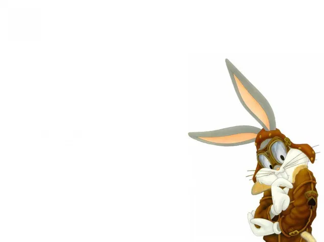 Bugs bunny kopieer ruimte 2K achtergrond