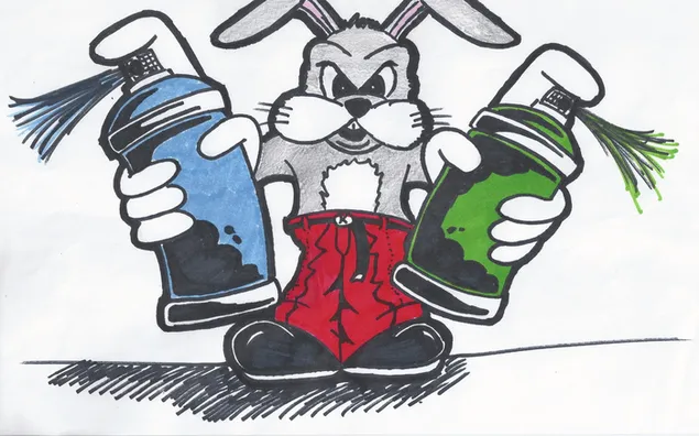 graffiti bugs bunny stiahnut