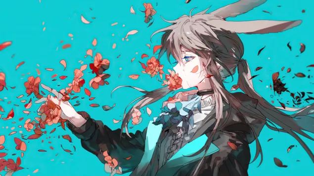 Hình nền Chú thỏ 'Amiya' | Arknights (Trò chơi điện tử Anime) 4K