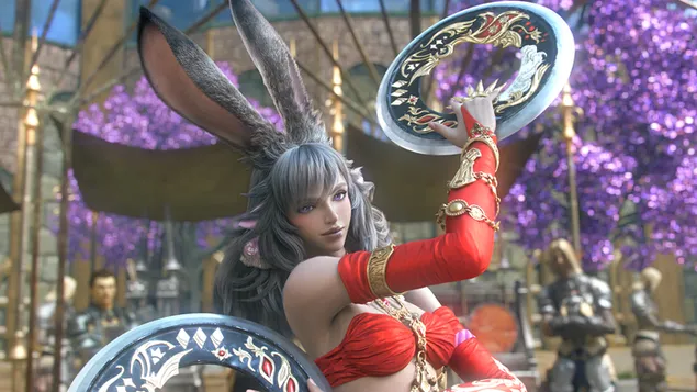 Bunny Dancer 'Viera' - Final Fantasy XIV Online (Videogioco) 4K sfondo