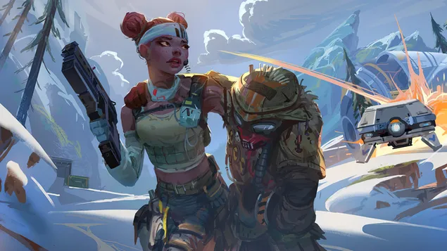 ブラッドハウンドのライフライン(S9ロード画面)-Apex Legends(ビデオゲーム) ダウンロード