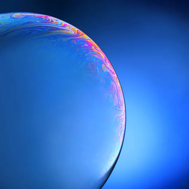 burbuja azul digital