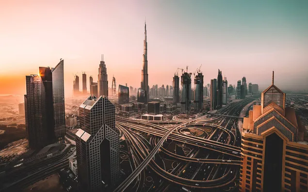 Burj Khalifa, Dubai, De Forenede Arabiske Emirater 2K tapet