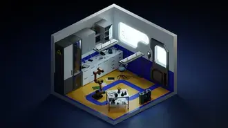 Tapeta Rušná laboratoř 4K