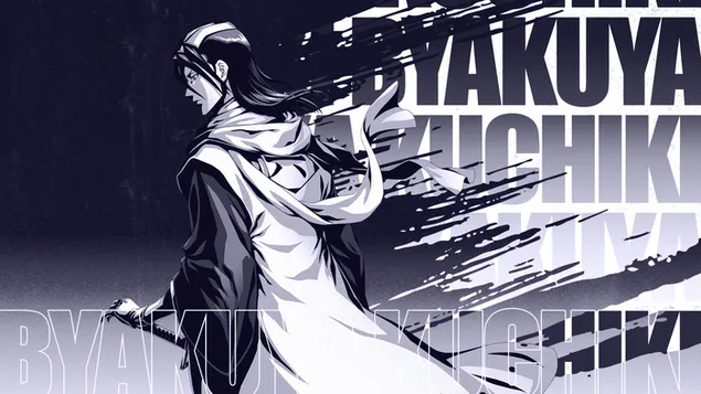 Byakuya Kuchiki iz Bleach-a: Ponovno rođenje duša 4K pozadina