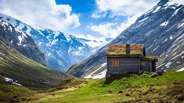 Cabin in the middle of Mountain