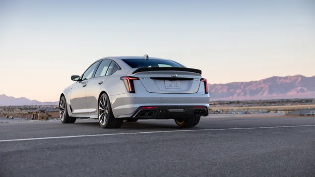 Cadillac CT5-V Blackwing 2022 achter- en zijaanzicht download