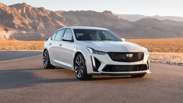 Cadillac CT5-V Blackwing 2022 voor- en zijaanzicht download