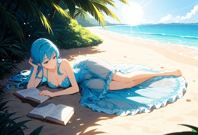 الهدوء على الشاطئ 2K خلفية