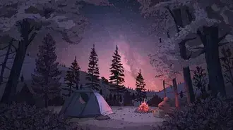 나홀로 캠핑 4K 배경화면