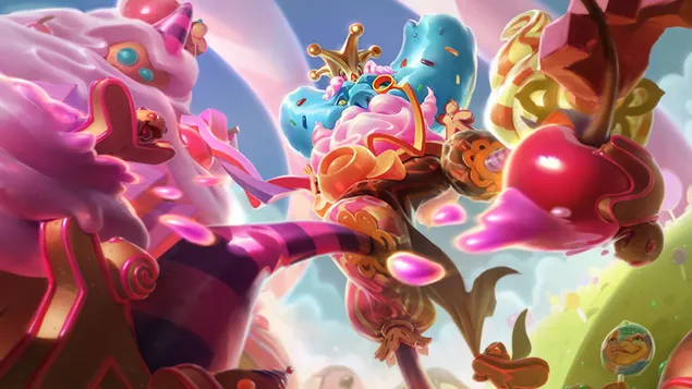 Candy King 'Ivern' Splash Art - 英雄聯盟 (LOL) 4K 壁紙