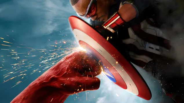 Kapitonas Amerika Drąsus naujas pasaulis 4K ekrano užsklanda