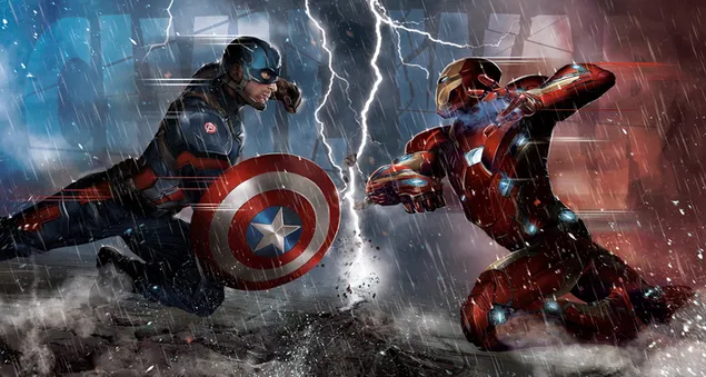 Captain America: Civil War - Ironman vs Captain America