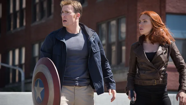 Captain America với Black Widow