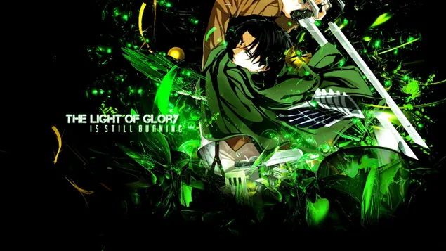 Captain Levi : The light of glory is still burning HD wallpaper download