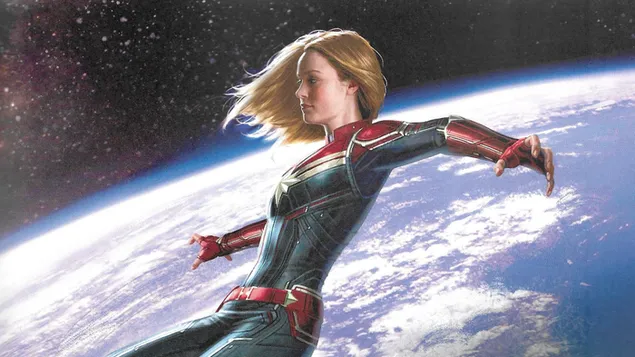 סרט קפטן מארוול - קונספט ארט 2K טפט