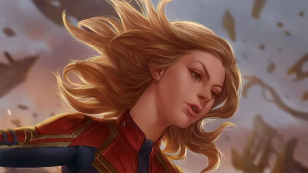 캡틴 마블 영화 - 판타지 아트 2K 배경화면