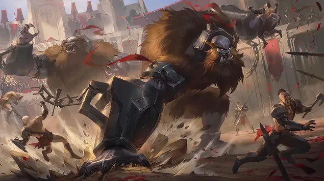 포로 '예티' 녹서스 - 리그 오브 레전드 (LOL) 4K 배경화면