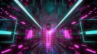 Tapeta Neonová světla do auta 4K