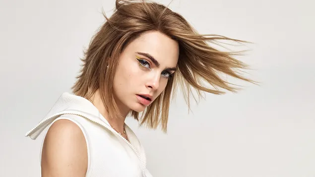 Hình nền Cara Delevingne - Chụp ảnh Harpers Bazaar Uk 4K