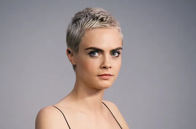 Hình nền 'Cara Delevingne' trong mái tóc pixie 4K