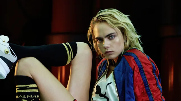 Hình nền 'Cara Delevingne' trong Puma Shoot 4K